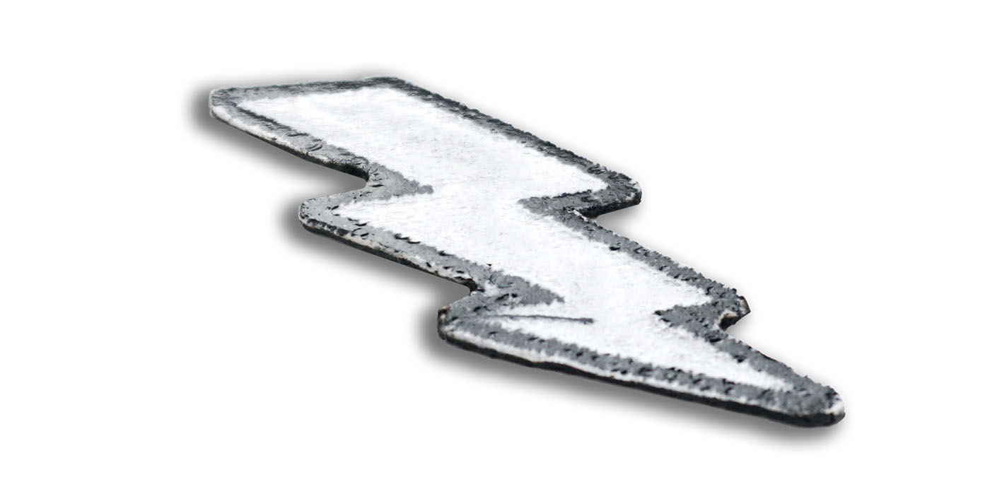 naszywka naprasowanka magiczne przedmioty błyskawica